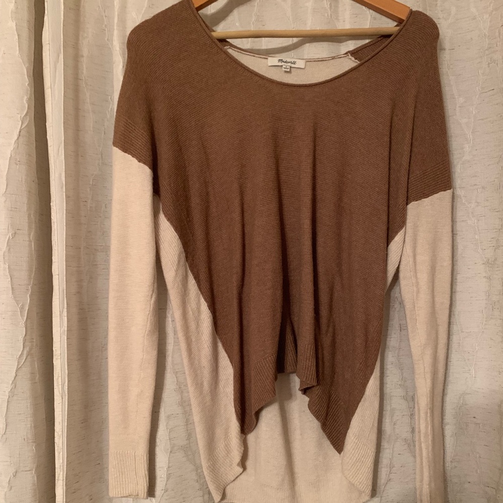 Madewell oversized two tone sweater